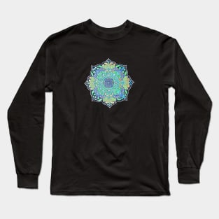 Turquoise Mermaid Mandala Long Sleeve T-Shirt